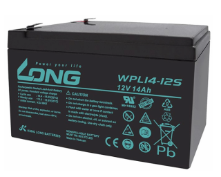 ẮC QUY KÍN KHÍ (VRLA AGM) LONG 12V-14Ah (20HR), WPL14-12S, F2