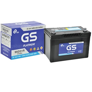 ẮC QUY KHỞI ĐỘNG GS MF 12V-80AH (20HR), 95D31R