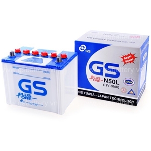 ẮC QUY GS NƯỚC 12V 50Ah (20HR), Model: N50L