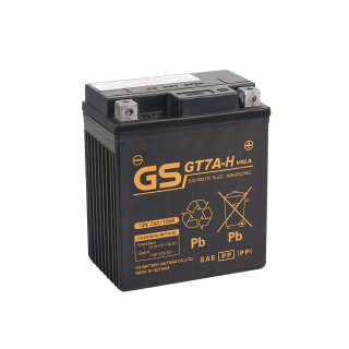 ẮC QUY GS MF 12V 7Ah (10HR), Model: GT7A-H