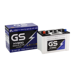 ẮC QUY GS HYBRID 12V 80Ah (20HR), Model: 95D31R