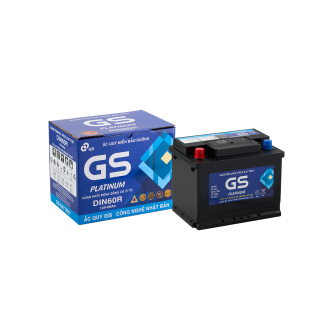 ẮC QUY GS MF 12V 60Ah (20HR), Model: DIN60R
