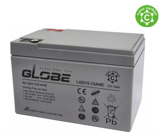 ẮC QUY BÁN GEL (AGM GEL/ SEMI GEL) GLOBE 12V-15AH (20HR), LGD15-12ANE, F6-M5