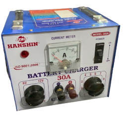 MÁY SẠC ẮC QUY HANSHIN 30A_6V-12V-24V, DÂY ĐỒNG, BIẾN ÁP CÁCH LY