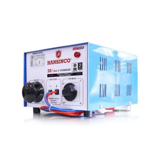 MÁY SẠC ẮC QUY HANSINCO 20A_6V, 12V, 24V DÂY NHÔM, BIẾN ÁP CÁCH LY