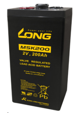 ẮC QUY KÍN KHÍ (VRLA AGM) LONG 2V-200AH (10HR), MSK200, F18-M8
