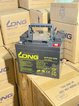 ẮC QUY KÍN KHÍ (VRLA AGM) LONG 12V-45AH (20HR), WP45-12N, F8-M6