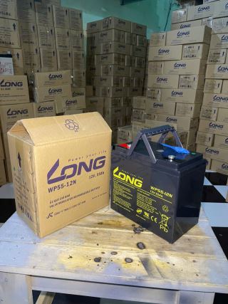 ẮC QUY KÍN KHÍ (VRLA AGM) LONG 12V-55AH (20HR), WP55-12N, F8-M6