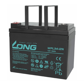 ẮC QUY KÍN KHÍ (VRLA AGM) LONG 12V-34AH (20HR), WPL34-12N, F6-M5