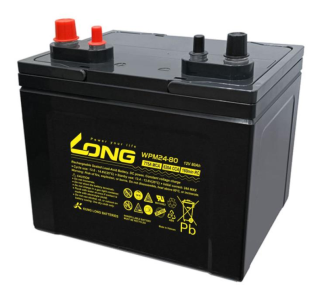 ẮC QUY KÍN KHÍ (AGM VRLA) HÀNG HẢI 12V-80AH (WPM24-80), 775A MCA, 620A CCA, 160Min RC