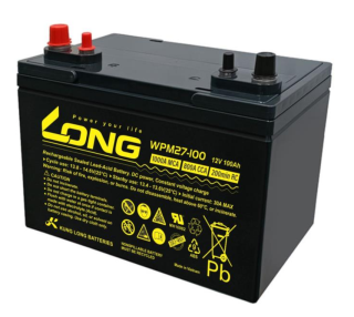 ẮC QUY KÍN KHÍ (AGM VRLA) HÀNG HẢI 12V-100AH (WPM27-100), 1000A MCA, 800A CCA, 200Min RC