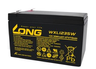 ẮC QUY KÍN KHÍ (VRLA AGM) LONG 12V-35WPC-1.67VPC-15Min, WXL1235W, F2