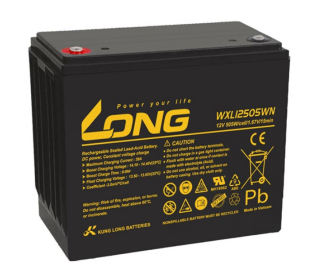 ẮC QUY KÍN KHÍ (VRLA AGM) LONG 12V 505WPC-1.67VPC-15Min, WXL12505WN, F8-M6