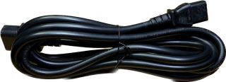 DÂY NGUỒN (NỐI) C13-C14, CHỊU TẢI 10A-250VAC, DÀI 3m, 3x1.5mm2